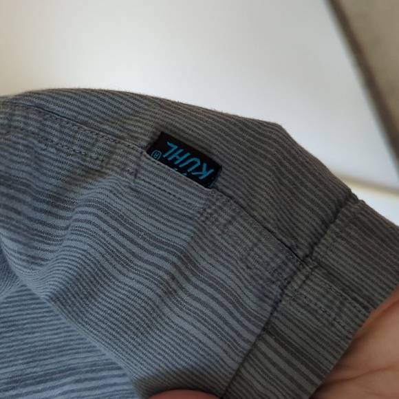 Kuhl Blue/Gray Short Sleeve Button Down Shirt - Size 2XL - Picture 7 of 8